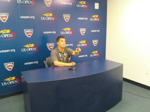 You, in the front. With the rack. 